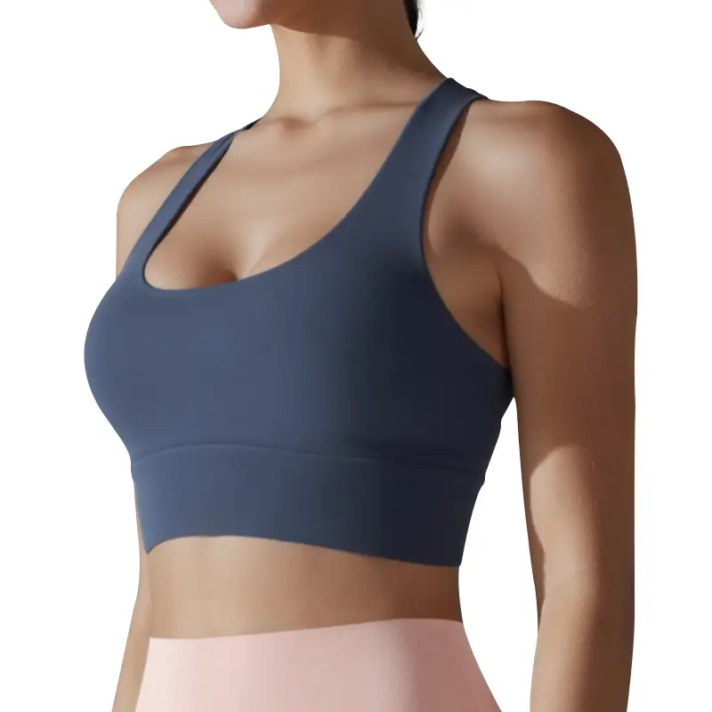 Sports Bra Shock-Proof Running High-Intensity Fitness Vest Style Quick-Drying Large Size Push-Up Beautiful Back Yoga Bra