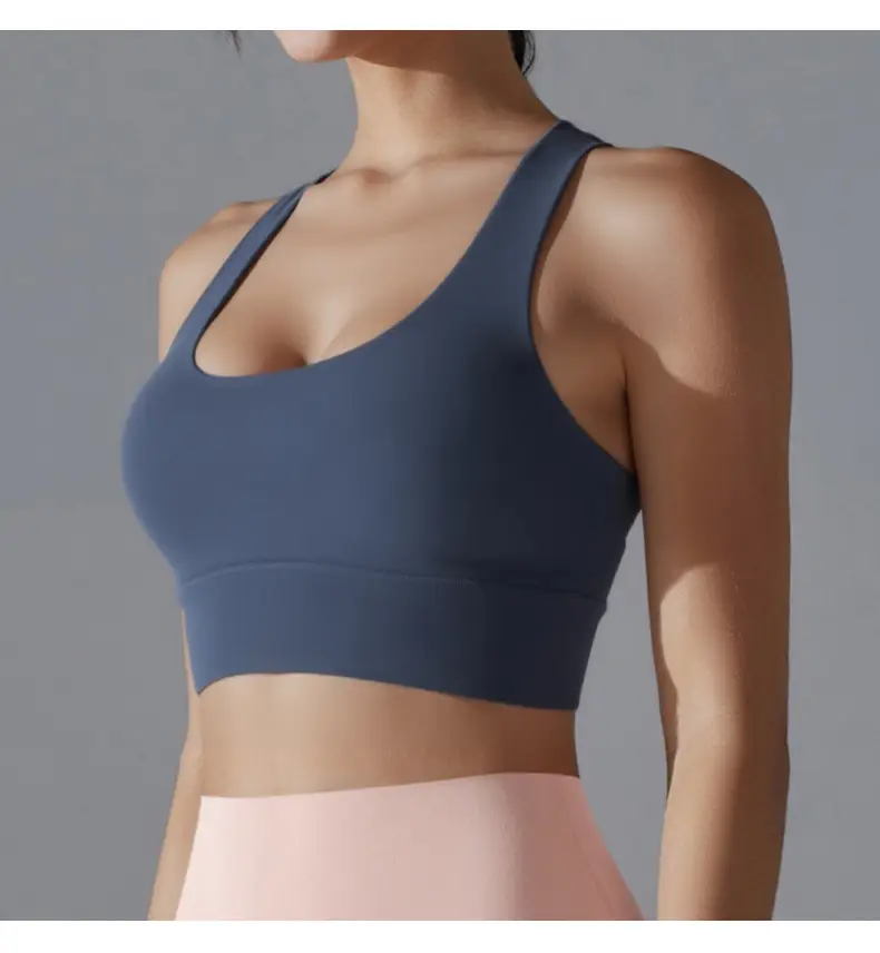 Sports Bra Shock-Proof Running High-Intensity Fitness Vest Style Quick-Drying Large Size Push-Up Beautiful Back Yoga Bra — feature 13