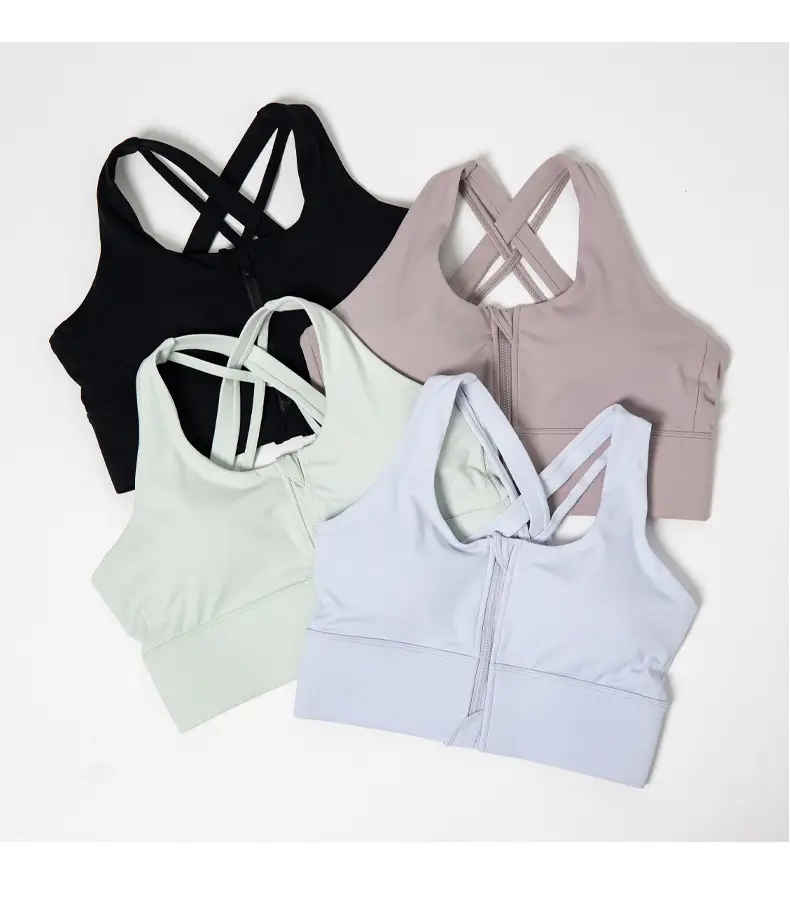 Sports Bra Shock-Proof Running High-Intensity Fitness Vest Style Quick-Drying Large Size Push-Up Beautiful Back Yoga Bra — feature 24