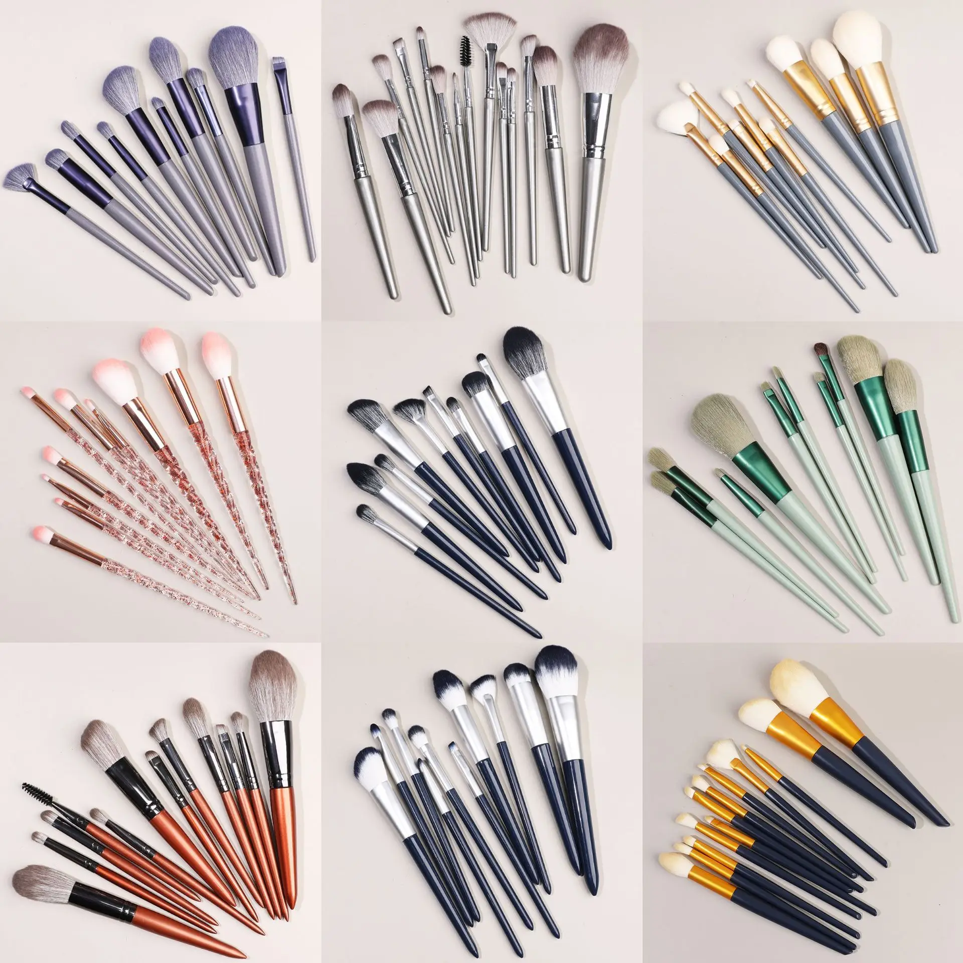 Blending Makeup Brush Set for Foundation, Eye Shadow, Lipstick & Eyebrows - Image 4
