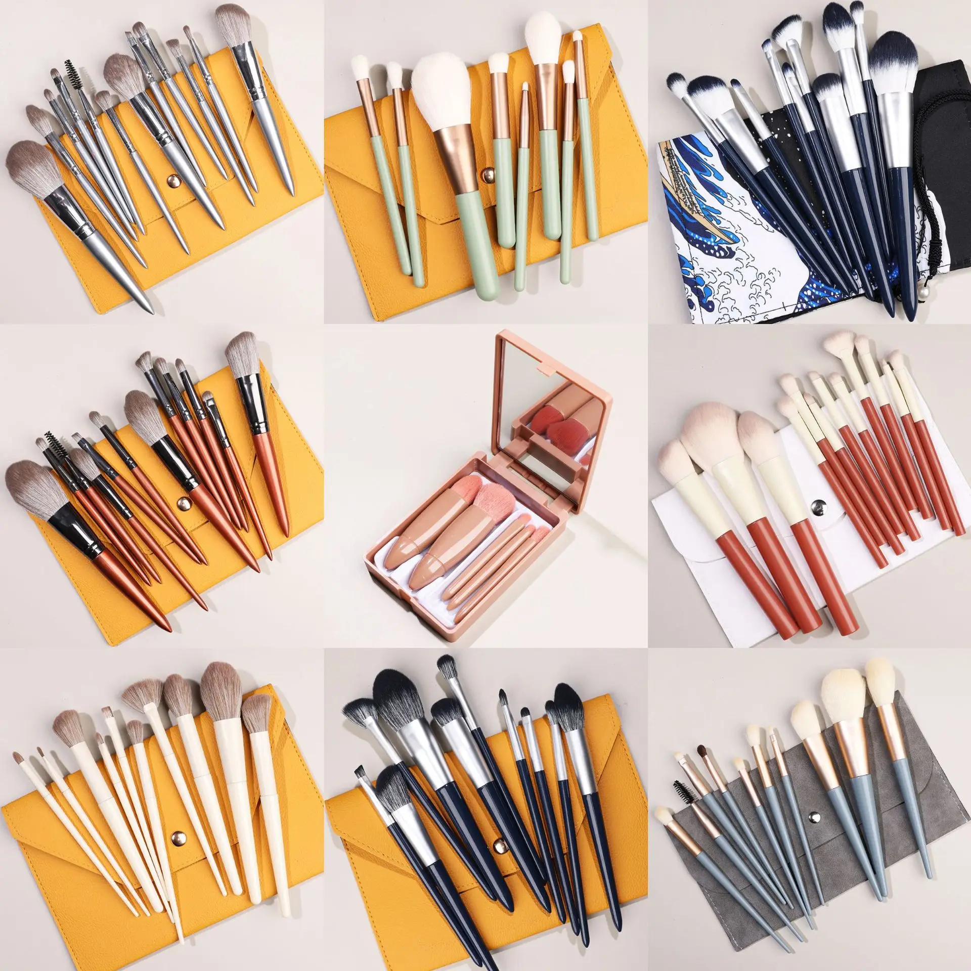 Blending Makeup Brush Set for Foundation, Eye Shadow, Lipstick & Eyebrows - Image 5
