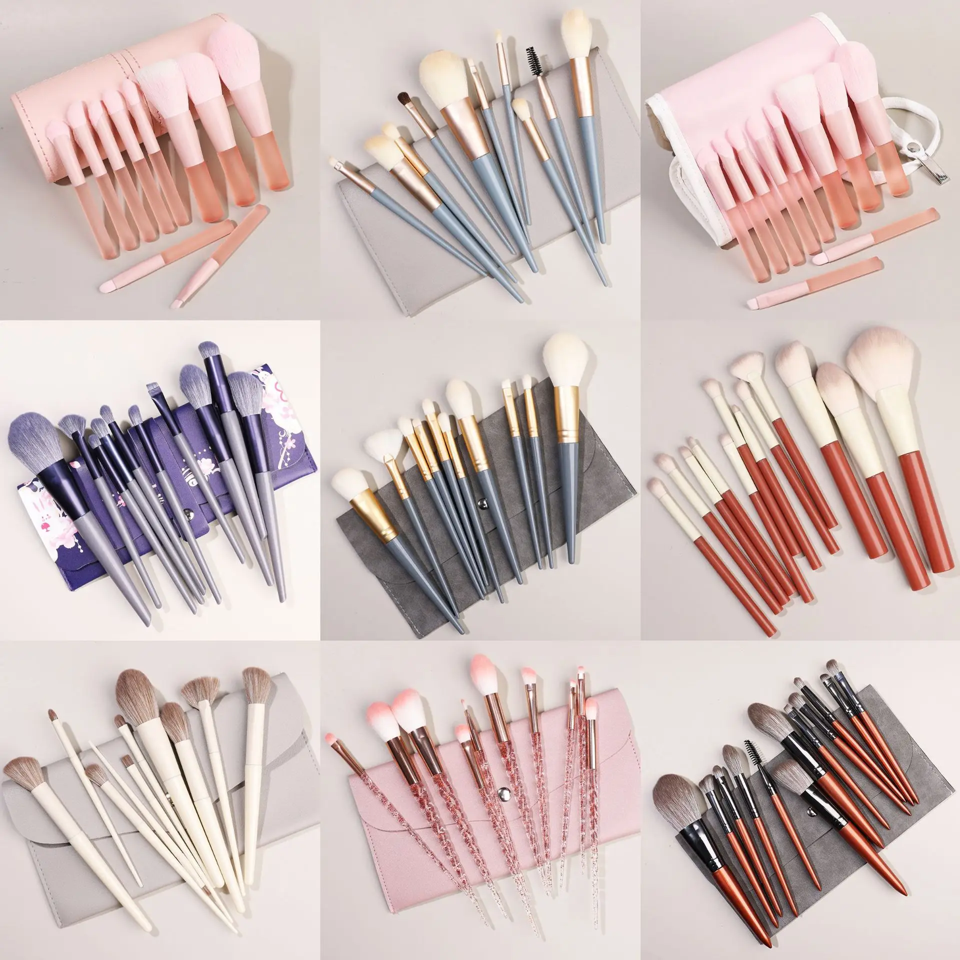 Blending Makeup Brush Set for Foundation, Eye Shadow, Lipstick & Eyebrows - Image 6