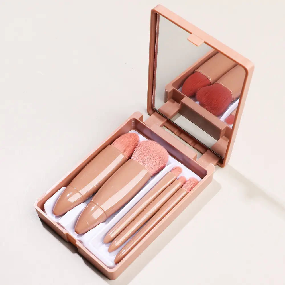 Blending Makeup Brush Set for Foundation, Eye Shadow, Lipstick & Eyebrows — feature 1