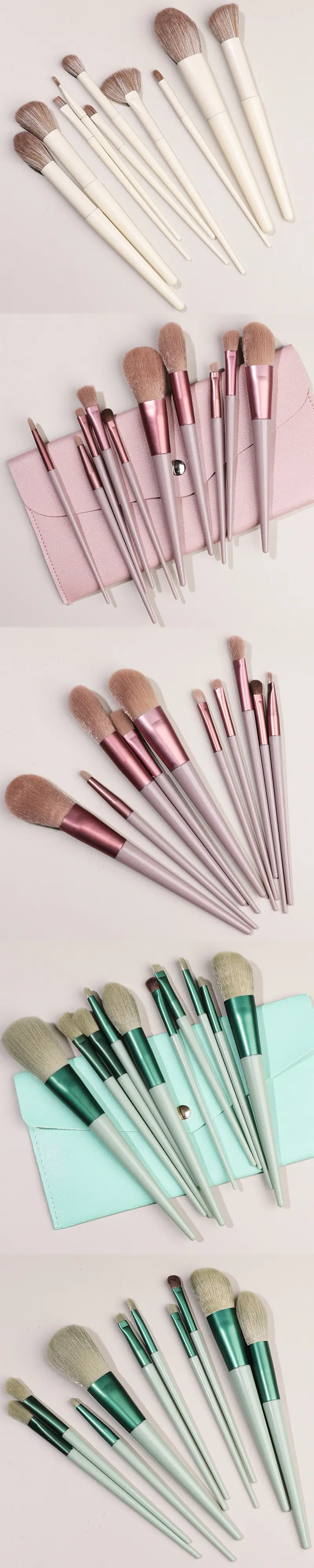 Blending Makeup Brush Set for Foundation, Eye Shadow, Lipstick & Eyebrows — feature 45