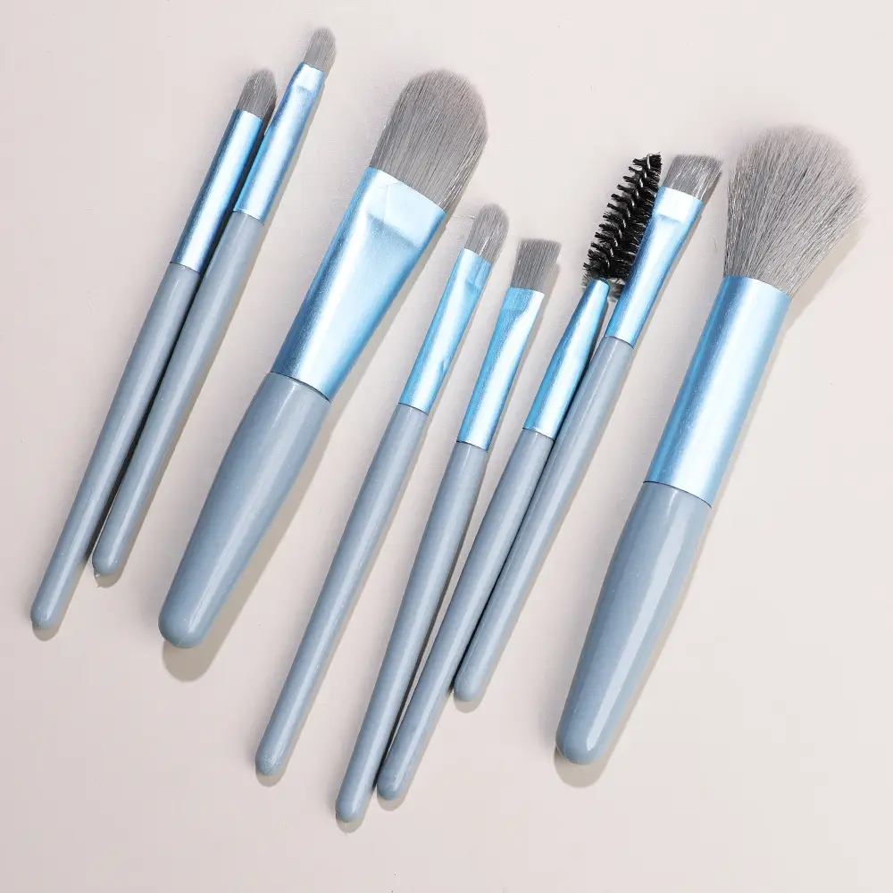 Blue 8 sets of brushes