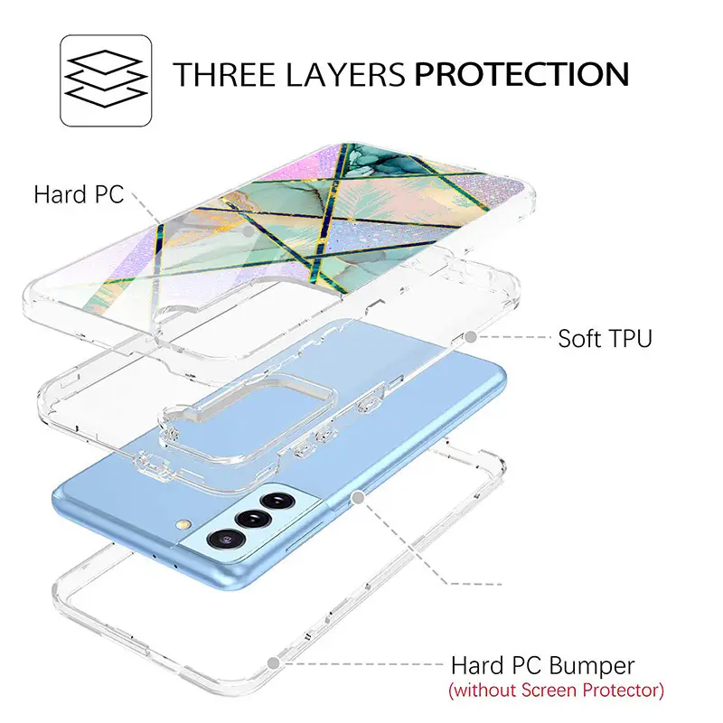Three-Layer Drop Resistant Phone Case for Samsung S25 S24 S23 S21 Ultra - Image 20