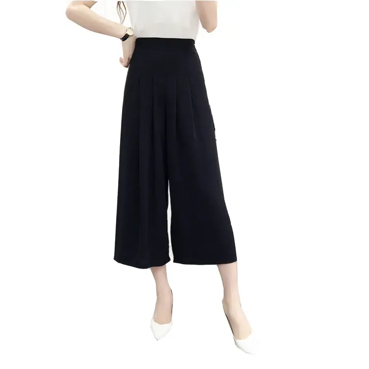 Women Wide Leg Pants Navy Blue High Waist Summer 2025 - Image 11