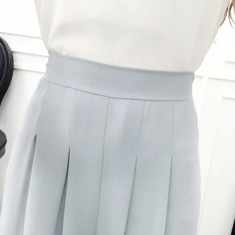 Women Wide Leg Pants Navy Blue High Waist Summer 2025 — feature 28