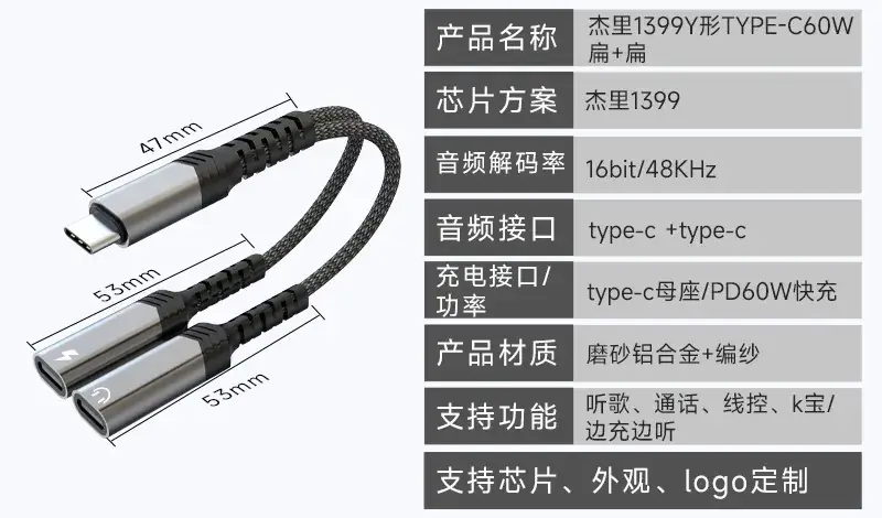 Two-In-One Audio Adapter for Apple & Huawei Type-C — feature 10