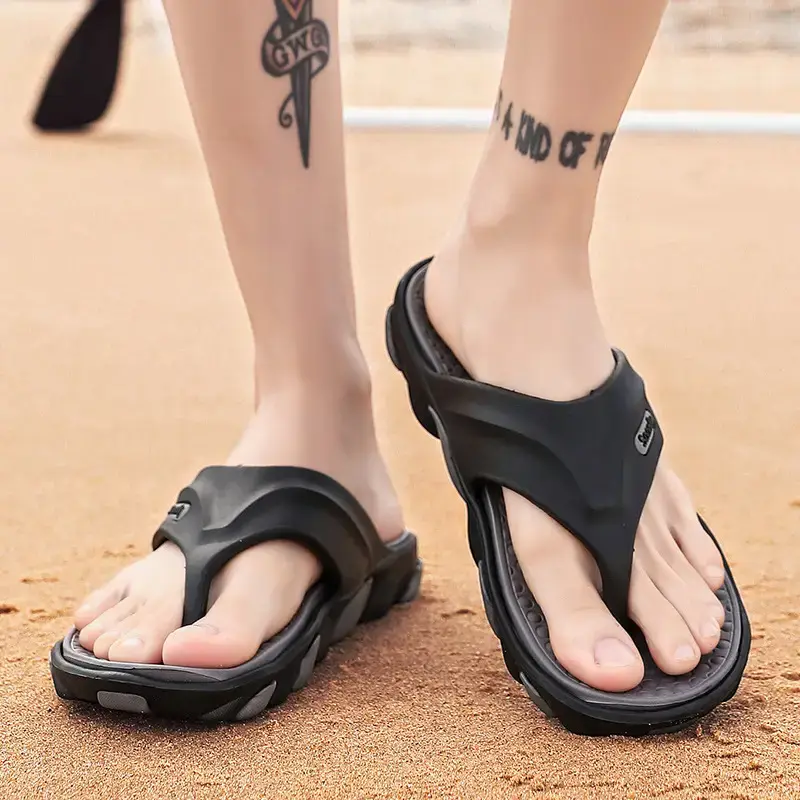 Men's Black Casual Sandals Large 2024
