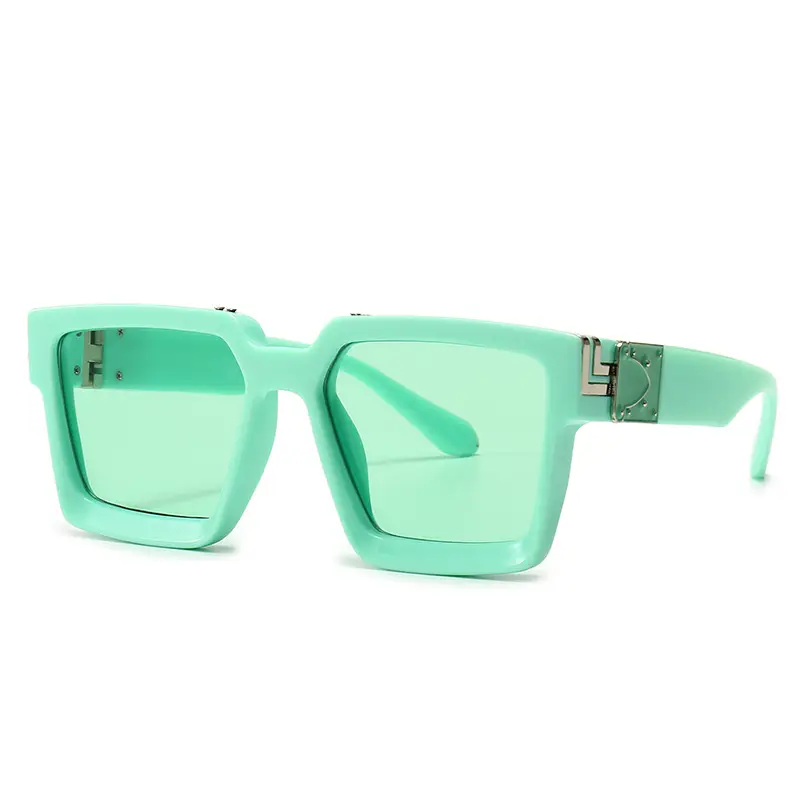 Pink Square Sunglasses for Men Women European American Street Photography - Image 9