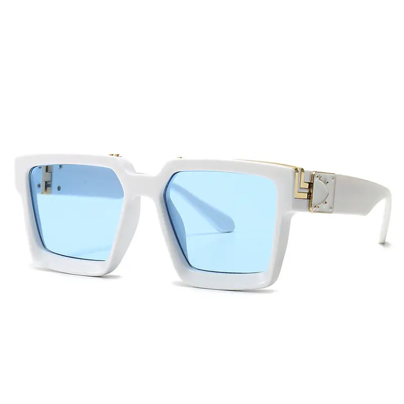 Pink Square Sunglasses for Men Women European American Street Photography - Image 10
