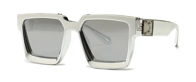 Pink Square Sunglasses for Men Women European American Street Photography