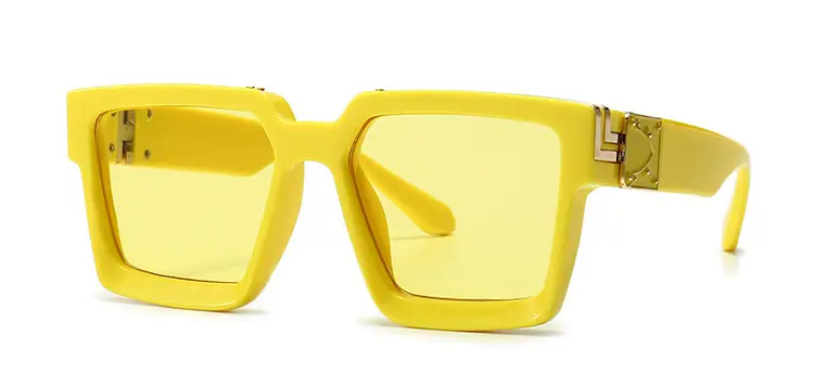 Pink Square Sunglasses for Men Women European American Street Photography - Image 5
