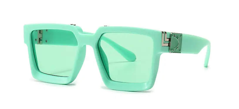 Pink Square Sunglasses for Men Women European American Street Photography - Image 4