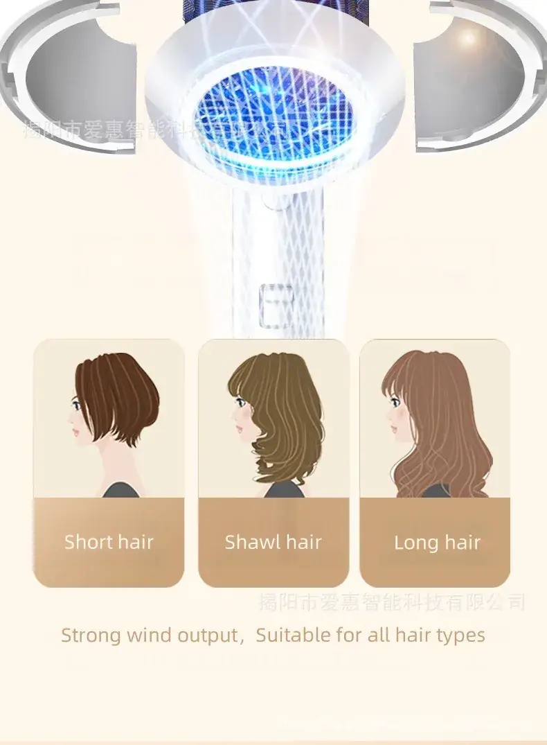 Gmoo Wall-Mounted Hair Dryer 110V Constant Temp — feature 10