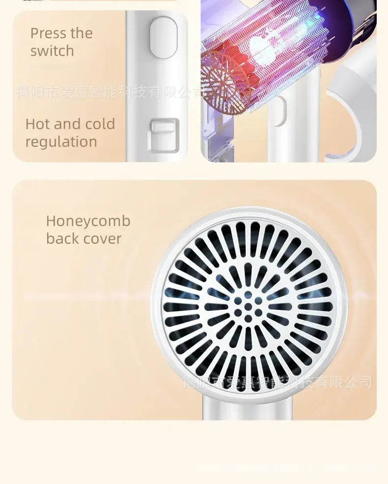 Gmoo Wall-Mounted Hair Dryer 110V Constant Temp — feature 6