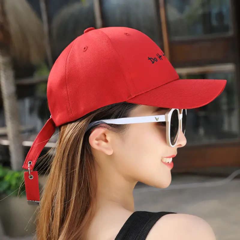Women's Maroon Embroidered Baseball Cap - Image 6