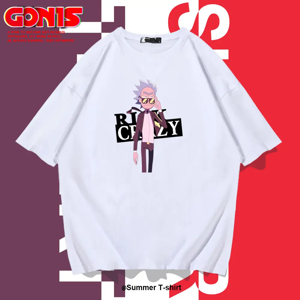 Rick and Morty Red Cotton T-Shirt for Men Women - Image 8