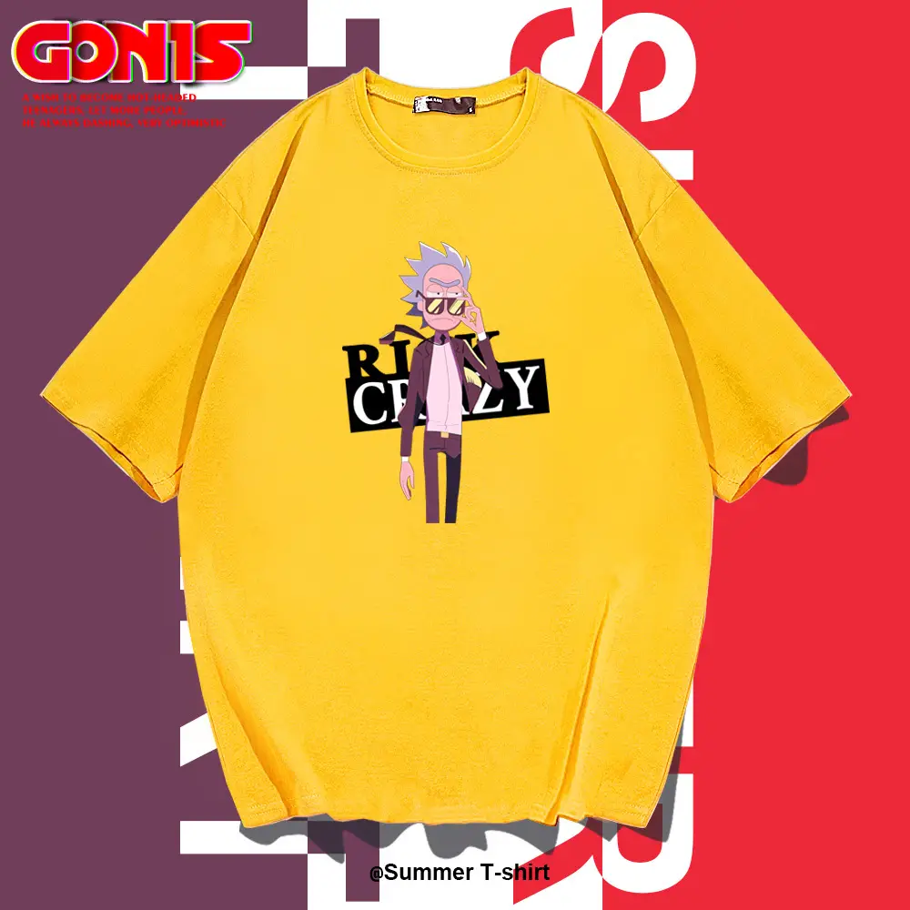 Rick and Morty Red Cotton T-Shirt for Men Women - Image 9