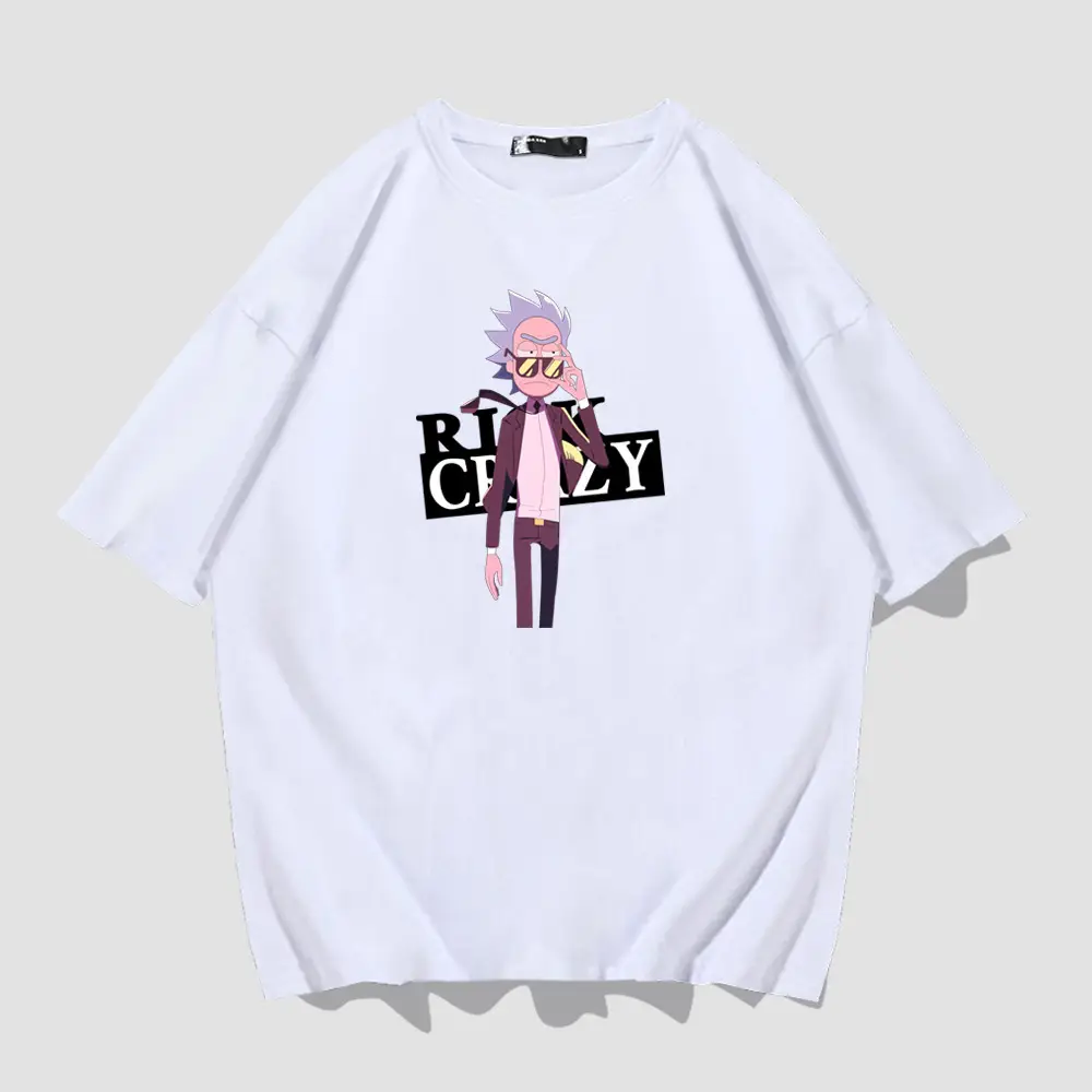 Rick and Morty Red Cotton T-Shirt for Men Women - Image 2