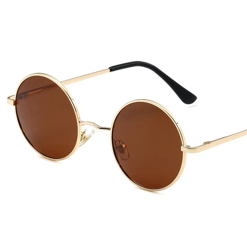 Retro Round Sunglasses for Men Women Multi Color 801 - Image 5