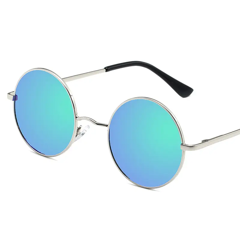 Retro Round Sunglasses for Men Women Multi Color 801 - Image 9