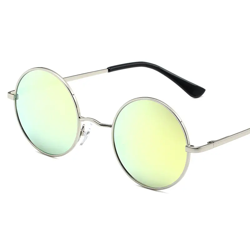 Retro Round Sunglasses for Men Women Multi Color 801 - Image 10