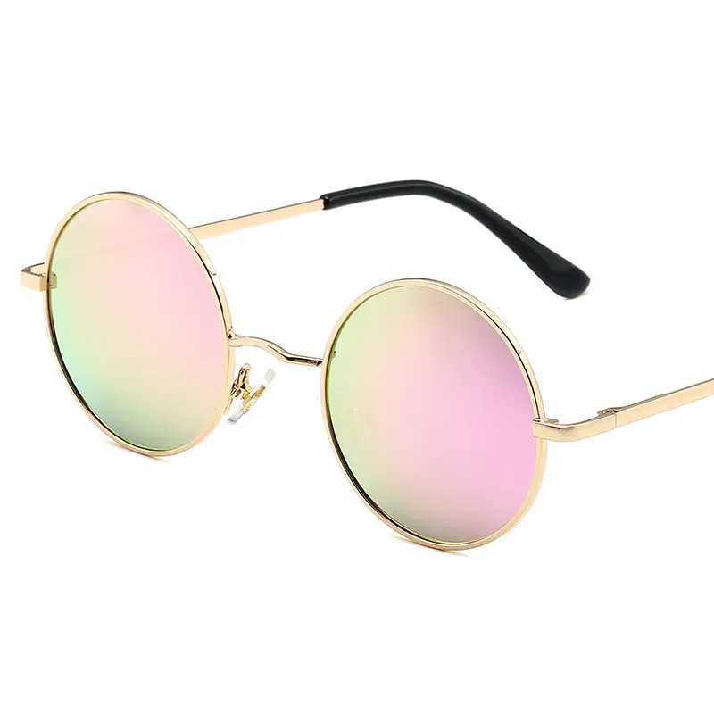 Retro Round Sunglasses for Men Women Multi Color 801 - Image 7