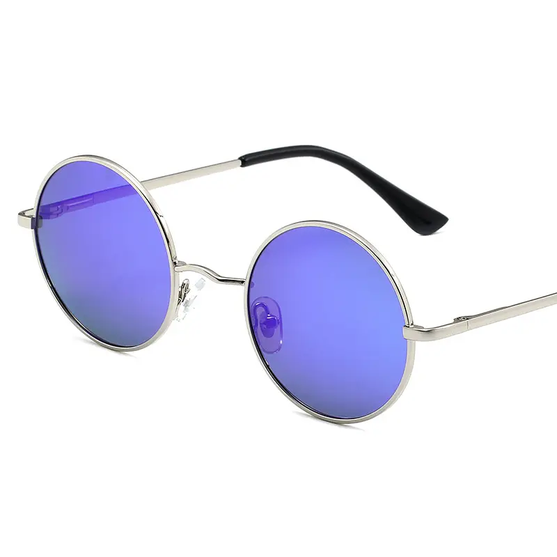 Retro Round Sunglasses for Men Women Multi Color 801 - Image 8
