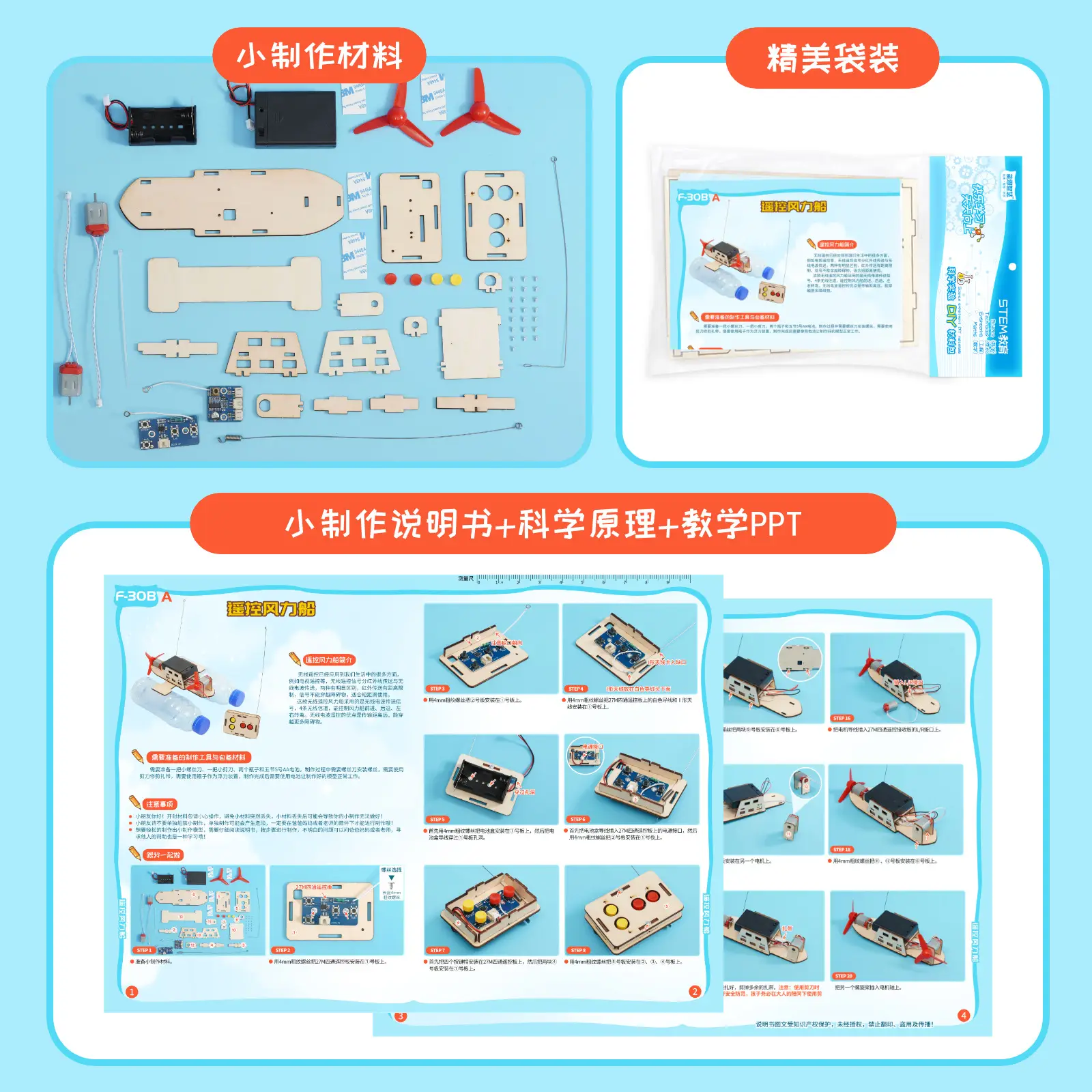 STEM DIY Wind Turbine Remote Control for Kids Science Experiment