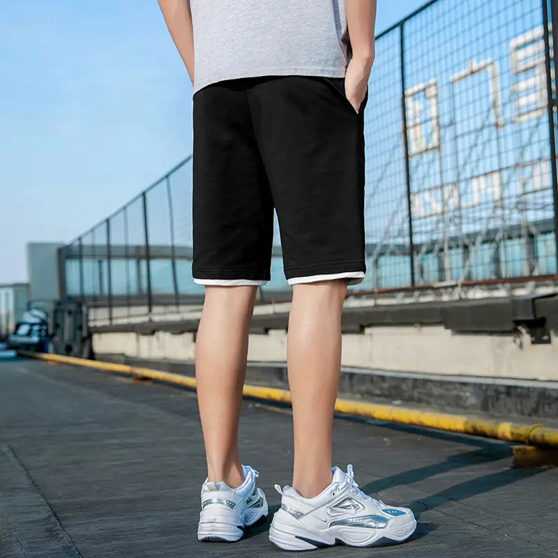 Men's 2025 Ripped Black Casual Shorts - Image 5