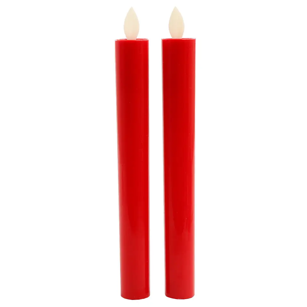 Factory direct long rod electronic candle Buddha blessing candle lamp swing flame simulation smokeless wedding decoration lamp