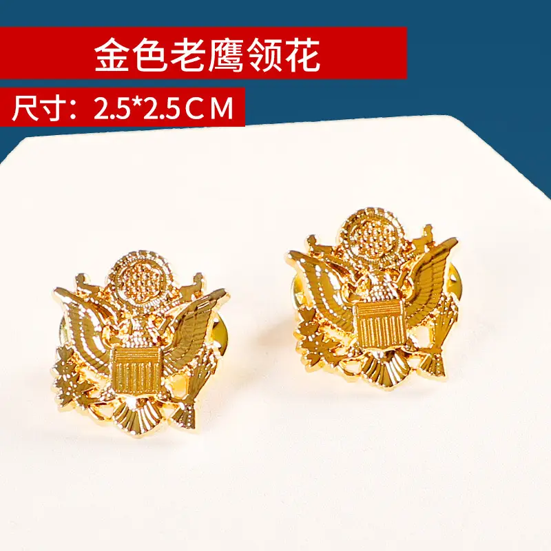 Gold Blue Striped Collar Flower Collar Decor Metal - Image 10