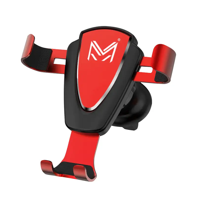 Universal Car Phone Holder with Gravity Mechanism Gold Finish - Image 11