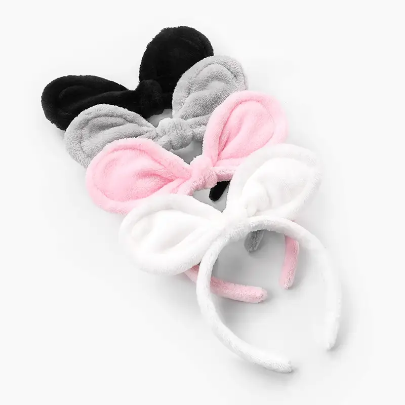 Plush Rabbit Ears Hair Band for Women