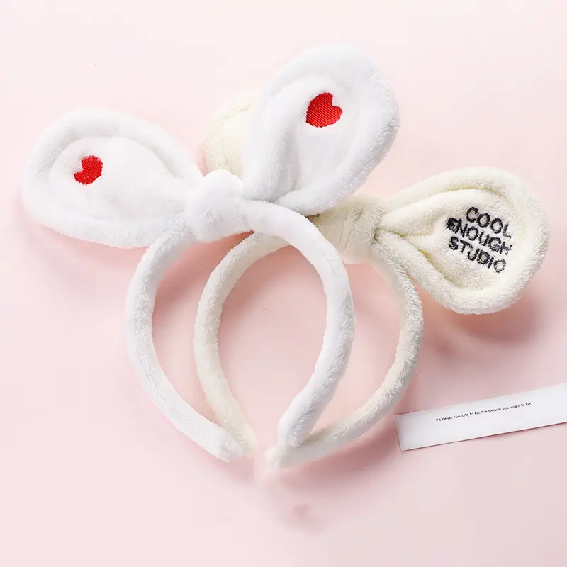 Plush Rabbit Ears Hair Band for Women
