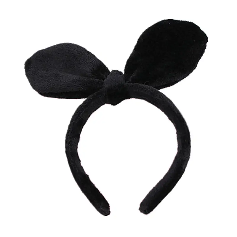Plush Rabbit Ears Hair Band for Women