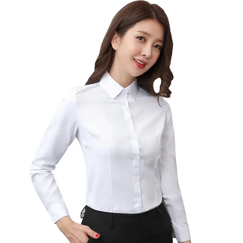 White Long Sleeve Anti-Grip Shirt for Women