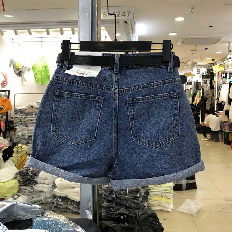 White High-Waisted Denim Shorts 2025 - Image 13