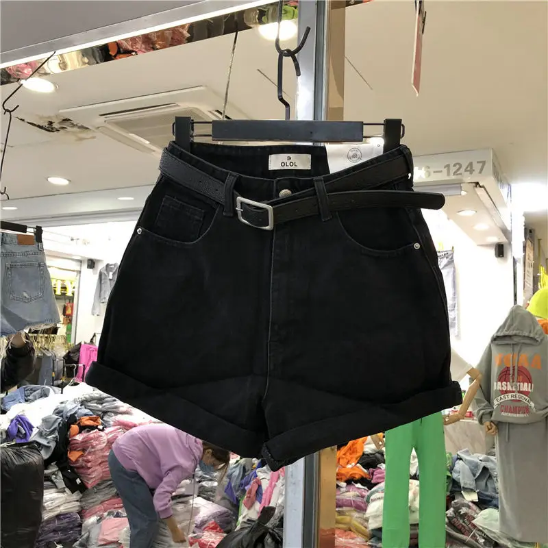 White High-Waisted Denim Shorts 2025 - Image 6