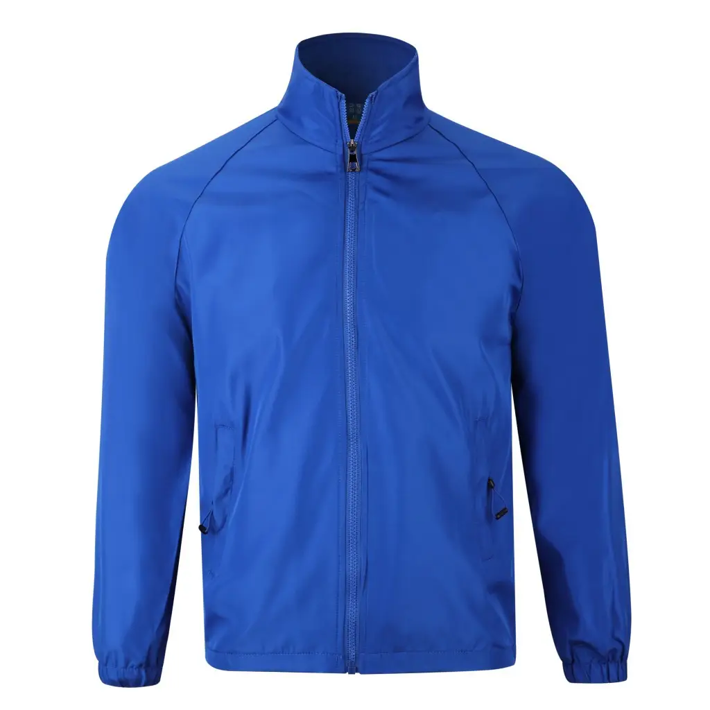 Men Windproof Full Zip Jacket Yellow - Image 3