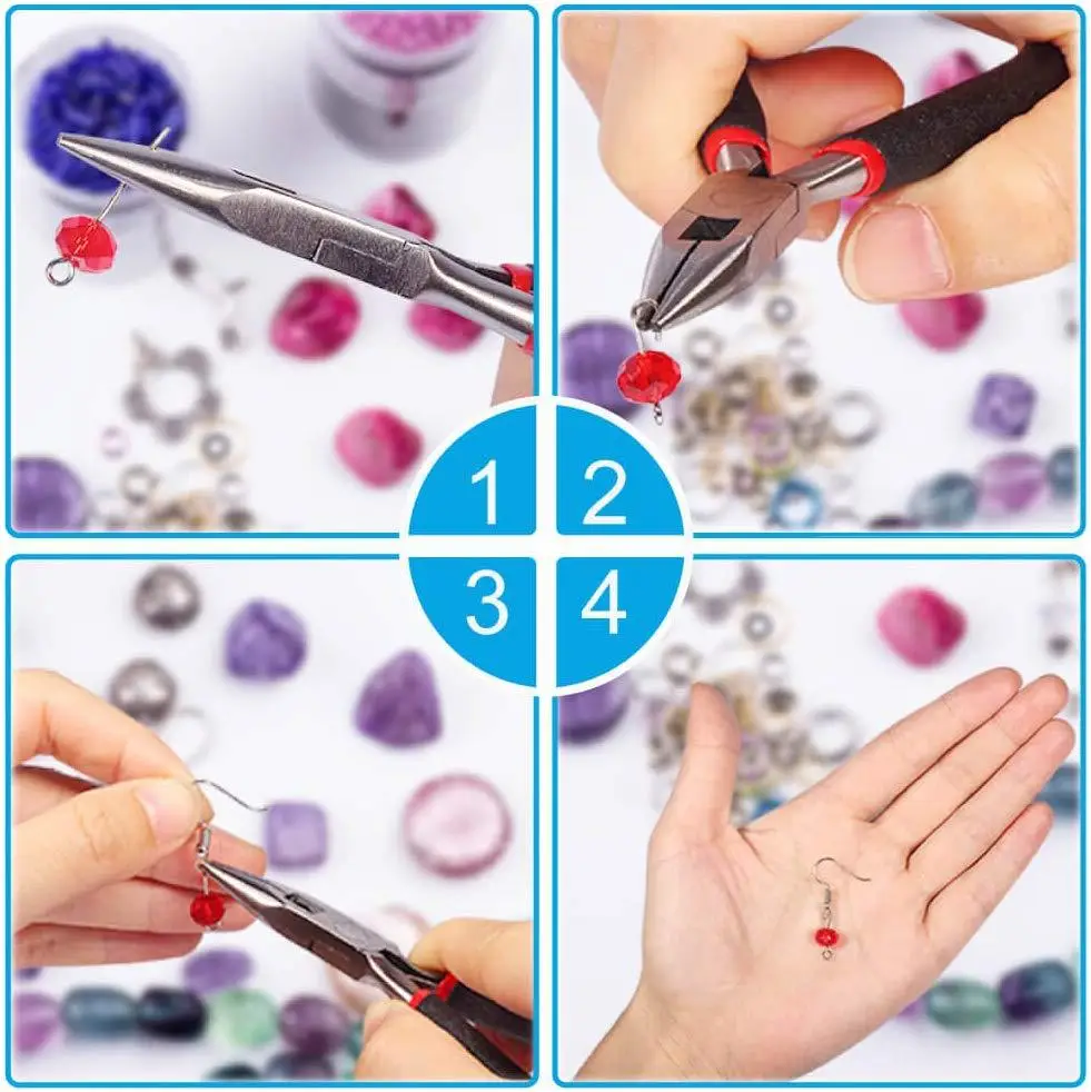 DIY Leather Bracelet Necklace & Earrings Set for Women - Image 4