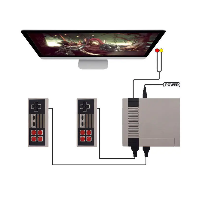 620 Game NES Red White Mini Console