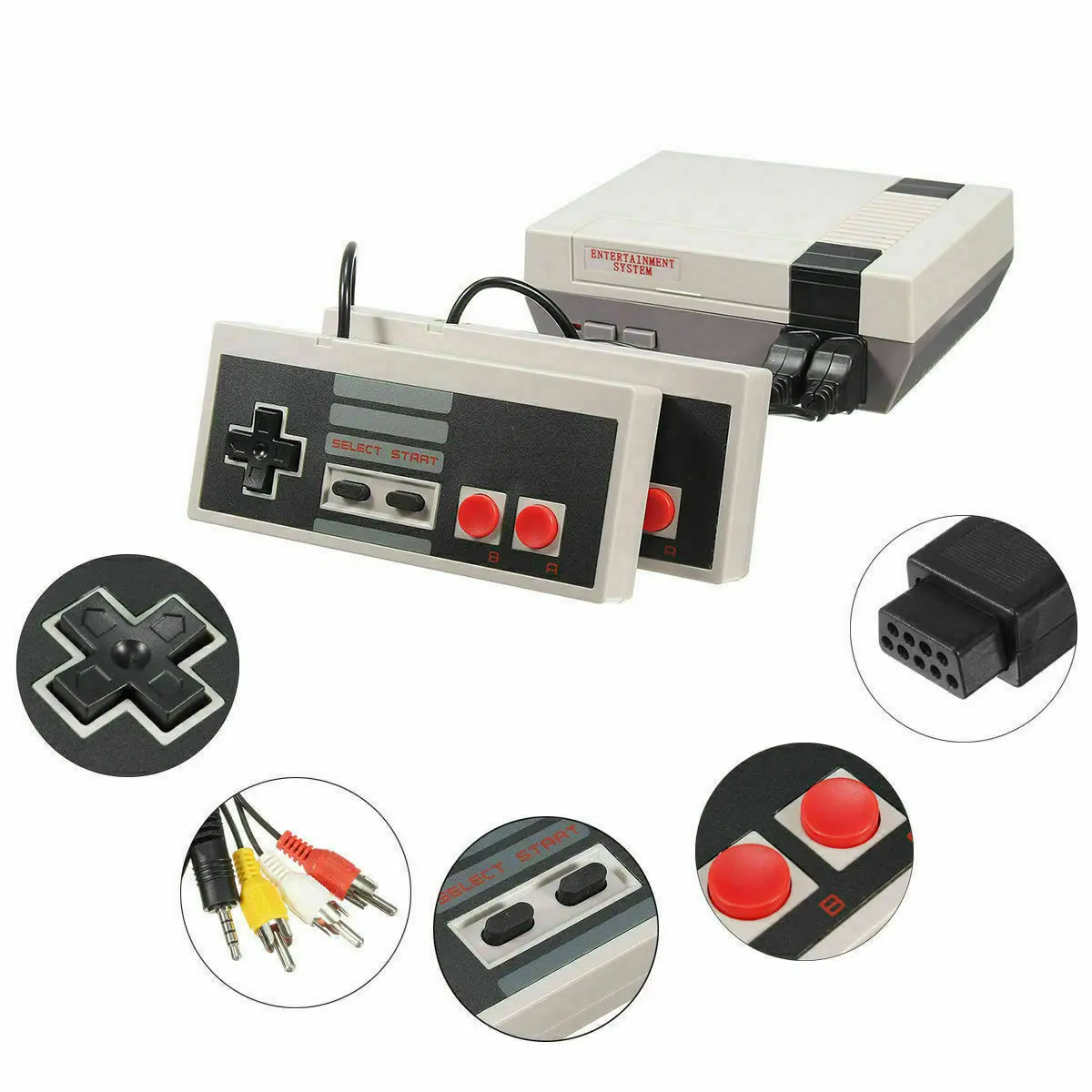 620 Game NES Red White Mini Console