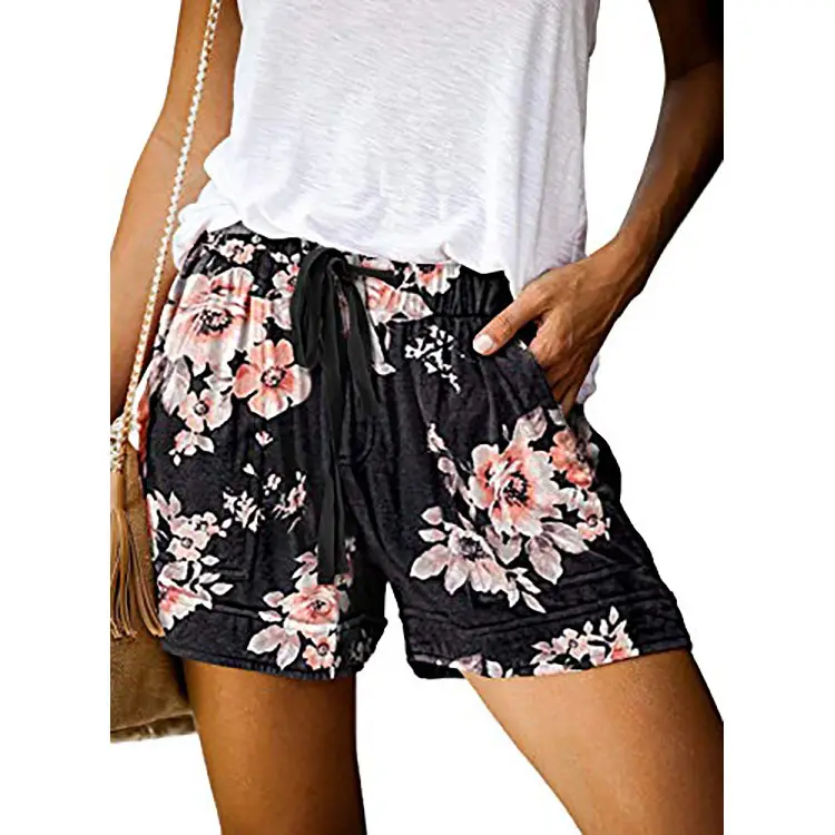Women's 2023 Camouflage Elastic Waist Shorts - Image 2