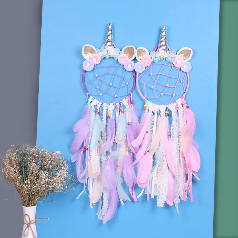 Insult Unicorn Dream Catcher Net Feather Wall Decoration - Image 13