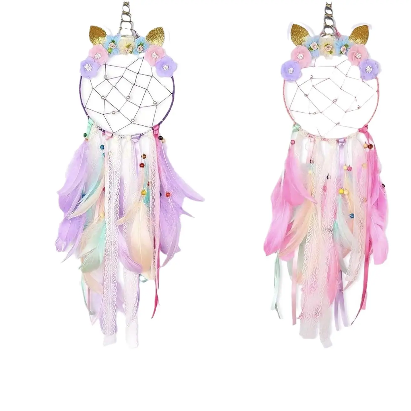 Insult Unicorn Dream Catcher Net Feather Wall Decoration - Image 16