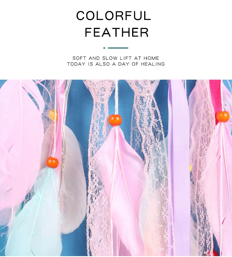 Insult Unicorn Dream Catcher Net Feather Wall Decoration — feature 4