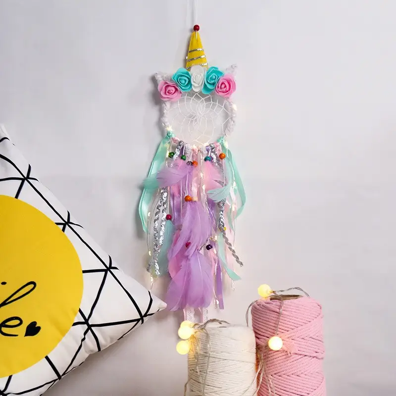 Insult Unicorn Dream Catcher Net Feather Wall Decoration - Image 10